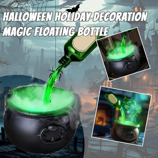 Halloween Black Wizard Bowl Magic Float Bottle And Diffuser Indoor Home Bar Magic Party Horror Ghost Props Halloween Decoration