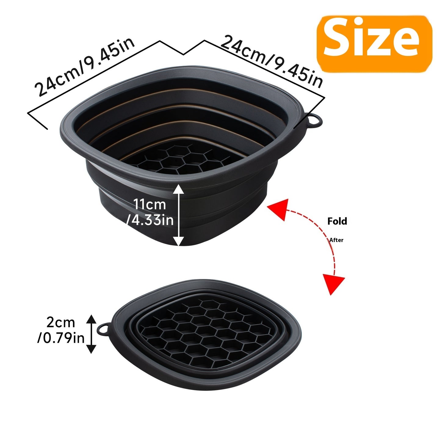 Household Silicone Folding Basin Ice Tray Ice Facial Care Ice-bath Wash Basin